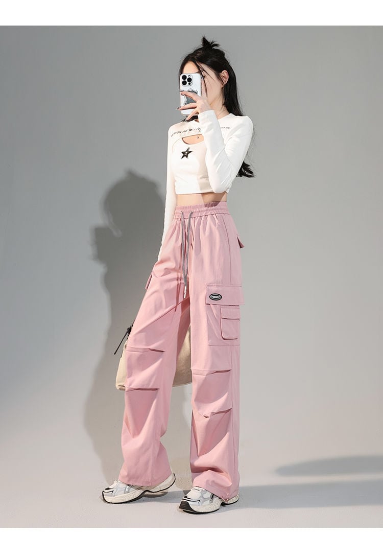 人気上昇中 プラスベルベット ファッション感満々 3色選択 ルーズストレートカジュアルパンツ E-9814