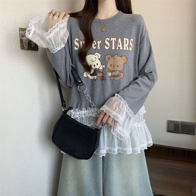 絶対欲しい 気いっぱい 元主役級 好感度UP 全2色 スウェットE-10781