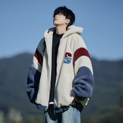 話題沸騰中 もこもこボア 3色展開 ジップアップパーカーE-12582