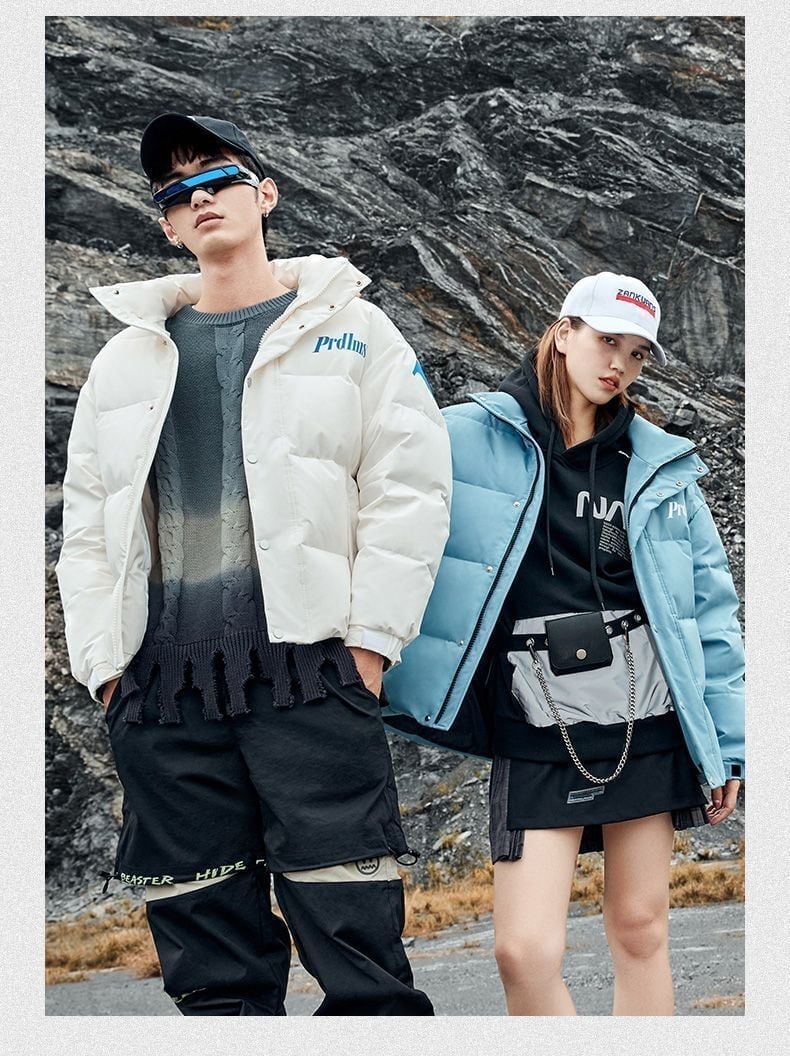 絶対流行 海外トレンド シンプル ダウンジャケットE-5893