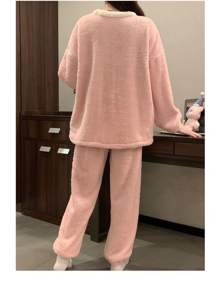 柔らかな肌触りで着心地も楽ちん！ パジャマ 取り入れたい 上下セットE-10338