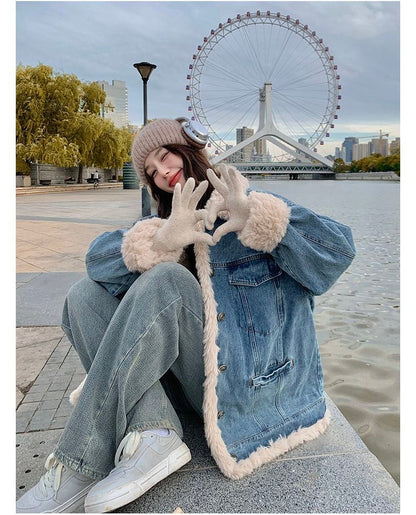 今季マストバイ 超人気  大人可愛い おしゃれ度高め スウィート  デニムジャケット E-12377