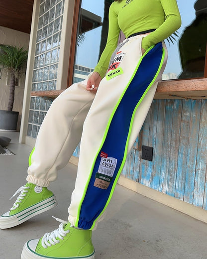 【裏起毛】絶対欲しい ファッション 個性派 スポーツパンツE-5847