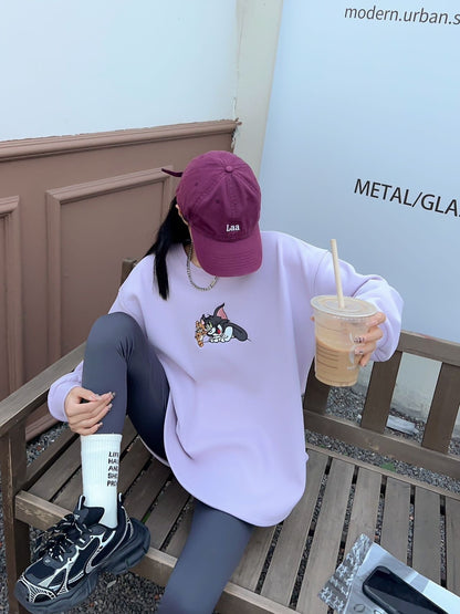 【裏起毛】早い者勝ち 上質 ファッション 刺繍 スウェットE-5815