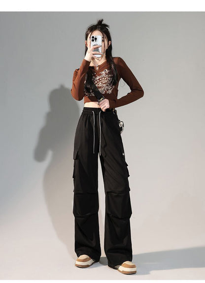 人気上昇中 プラスベルベット ファッション感満々 3色選択 ルーズストレートカジュアルパンツ E-9814