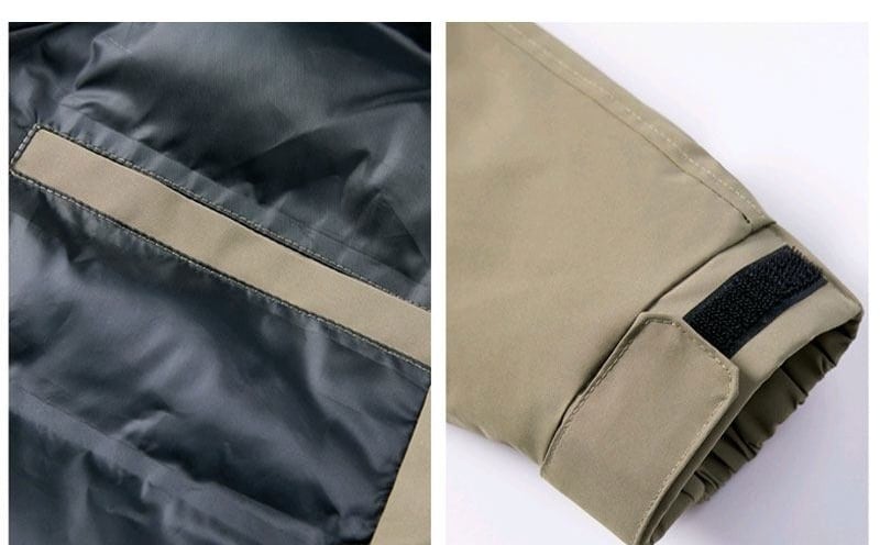 カジュアル  防寒  撥水加工 バックビッグロゴ 男女兼用 3色展開 フード付き中綿ジャケット E-12887