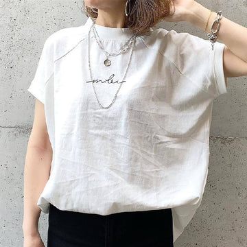 大好評  ファッション カジュアル 簡潔 全2色 半袖Tシャツ＜ins-8183＞