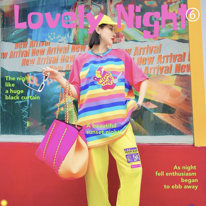 大活躍 ファッション 超人気 個性派 ルーズ 半袖シャツE-6758