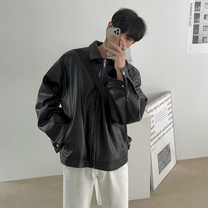 今季も大流行  切り替え 男女兼用 レザージャケットE-12547