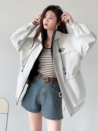 新作 ファッション 今季マストバイ スタイルアップ 3色選択 フード付きジッパーコート E-9760