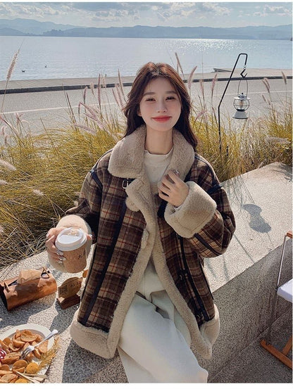 好感度UP 優しい雰囲気 海外トレンド上質 ファッション 2色 ダウンジャケット E-12317