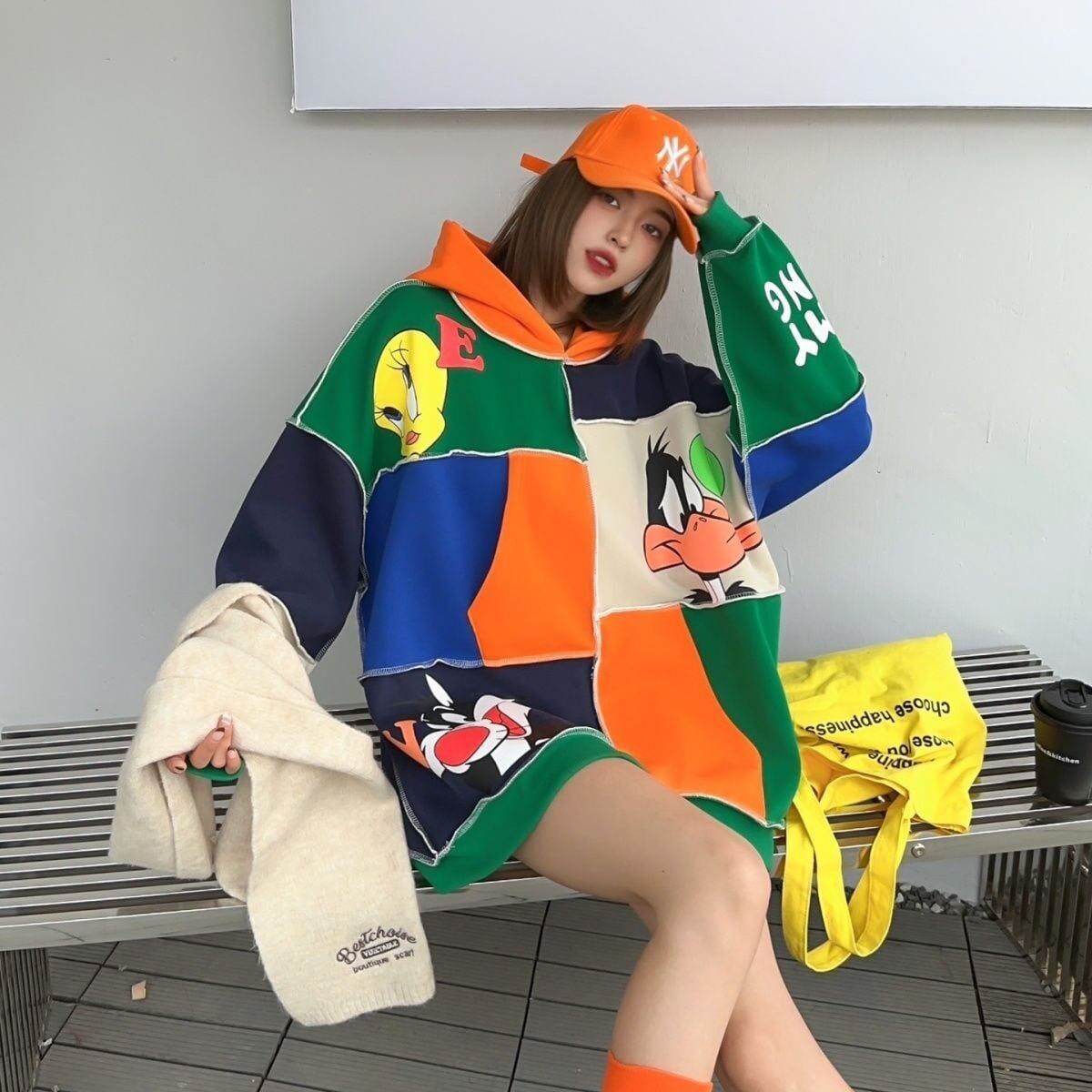 【ランキングNO.5】3回あと払い可能です！超人気  ファッション ルーズスウェットE-5622