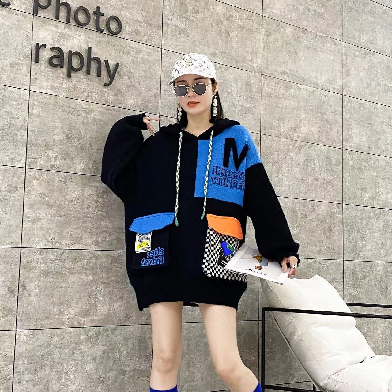 早い者勝ち 個性派 ファッション キュート 長袖 セーターE-10101