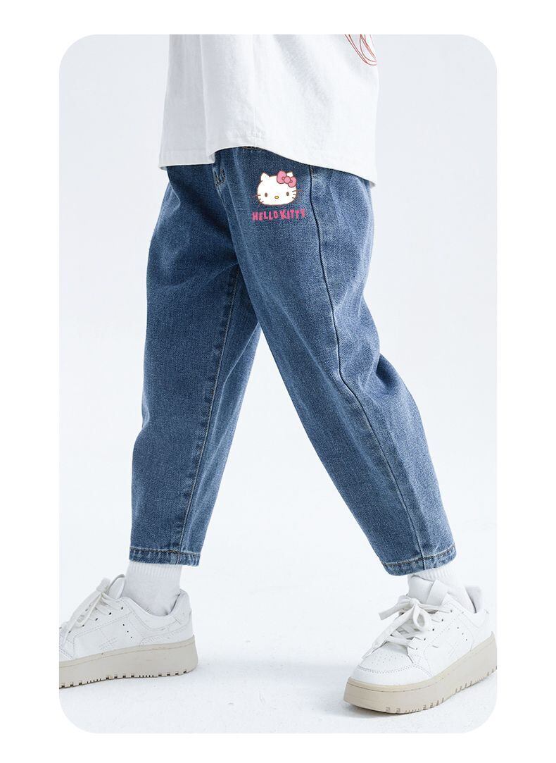 着回し力抜群 売り切れ必至 プラスベルベット 2色選択 デニム キッズ  パンツE-12302