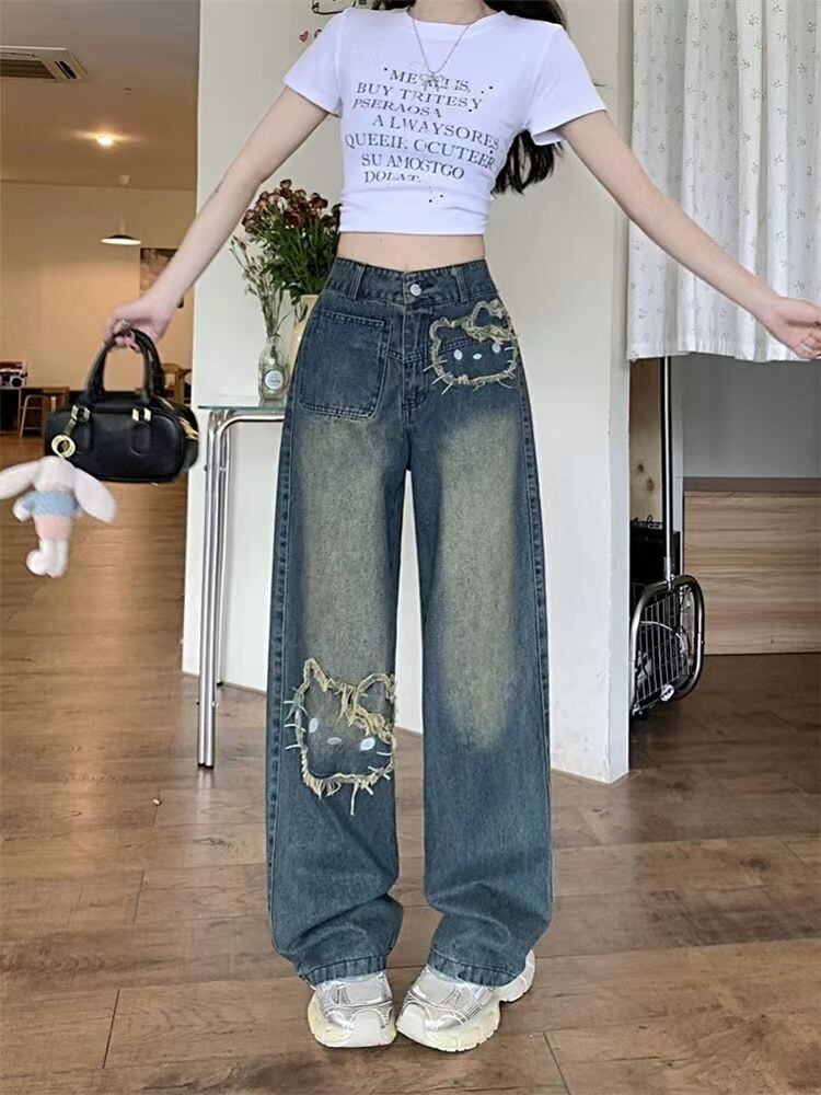 個性的なデザイン 話題沸騰中 着回し力抜群 デニム ワイドパンツE-12331