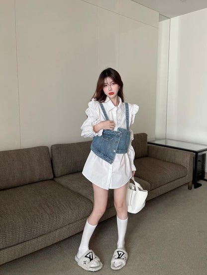 デニム デザイン 絶対欲しい 着心地良い カジュアル スウェットE-10785