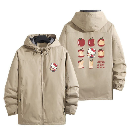激売れ中 大人気 防寒  撥水加工 プリントロゴ 男女兼用 4色展開 マウンテンパーカー E-12738