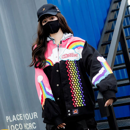 【人気急上昇中！】 メンズ＆ウィメンズのパッチワークショート 数量限定 男女兼用 ジャケットE-5151