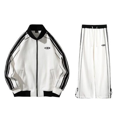 超人気商品 カジュアル 上下セット  ペアコーデ スポーツウェア 3色展開 ジャージ E-12630