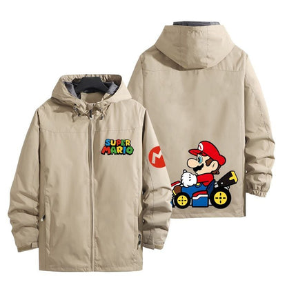 話題沸騰中 防寒  撥水加工 プリントロゴ 男女兼用 5色展開 マウンテンパーカー E-12740