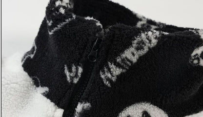 大人の定番シンプル 2色選択 カジュアル ラムフリース コート ボアジャケットE-10011