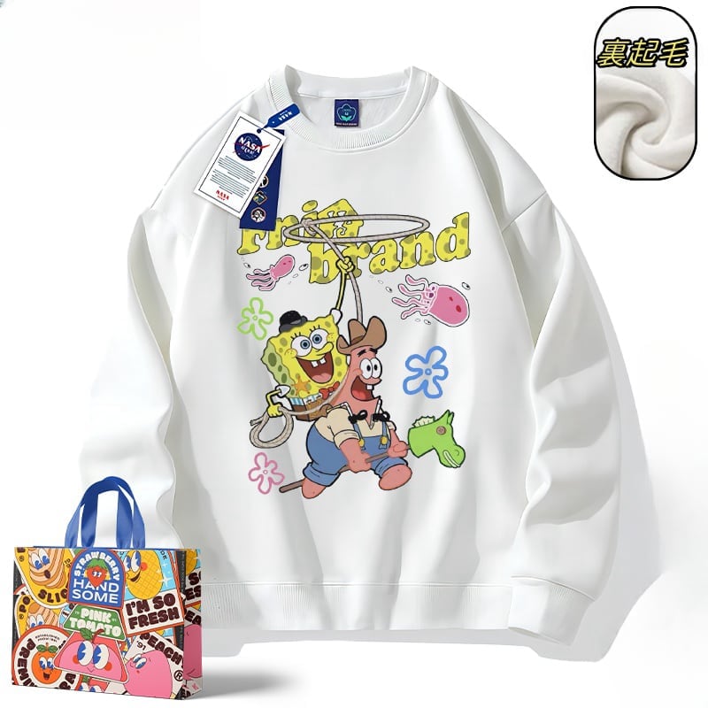 【半額！期間限定！！】【裏起毛あり】 カジュアル ファッション 個性派スウェット 男女兼用E-6256