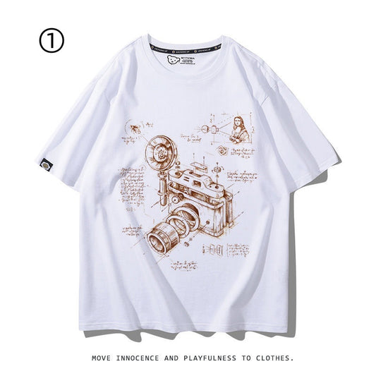 着回し力抜群　好感度UP　おすすめ プリントロゴ　半袖 Tシャツ-A2345