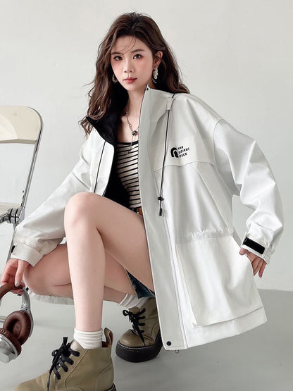 新作 ファッション 今季マストバイ スタイルアップ 3色選択 フード付きジッパーコート E-9760