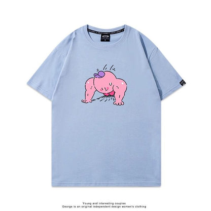 今季マストバイ 売れ筋   おすすめ プリントロゴ 半袖 Tシャツ-A2619