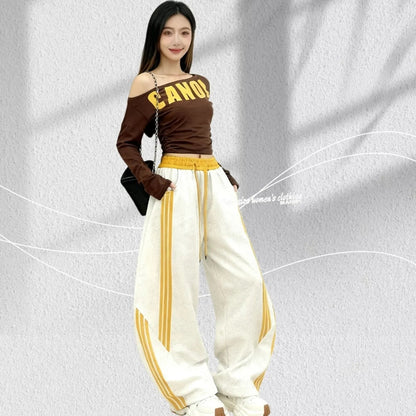 定番シンプル 絶対欲しい 切り替え 個性的なデザイン 5色選択 スポーツスウェットパンツE-12477