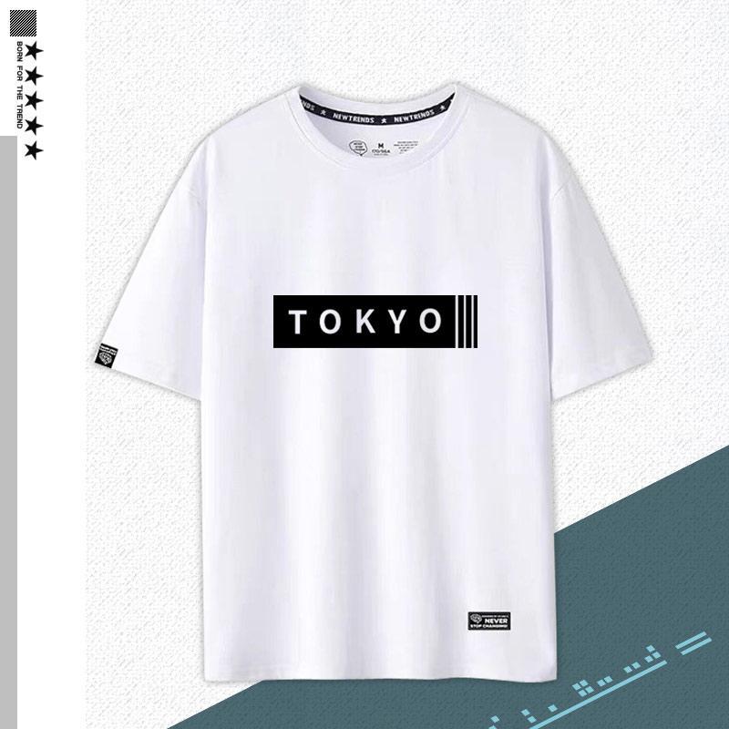 主役級 好感度UP  売れ筋   おすすめ プリントロゴ 半袖 Tシャツ-A2521