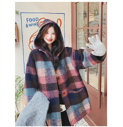 柔らかくて優しい印象 ラムフリース カジュアル コート ボアジャケットE-10140