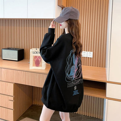 着心地抜群 プリント 女性力を高める スウェット パーカーE-3777