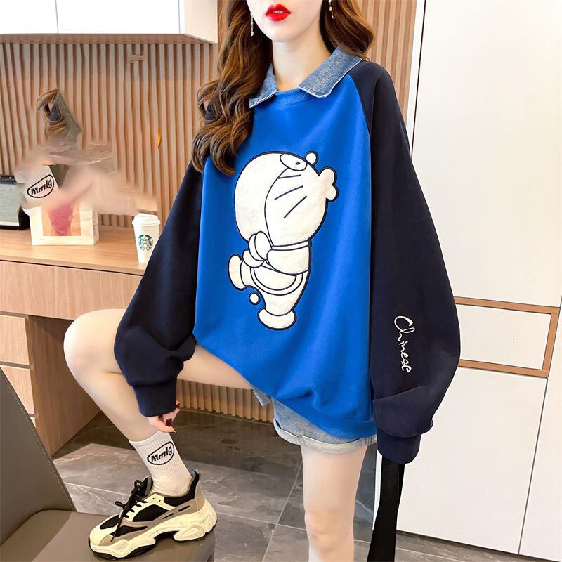 着回し力抜群 レイヤード風 売り切れ必至 切り替え 3色選択 パーカーE-9428