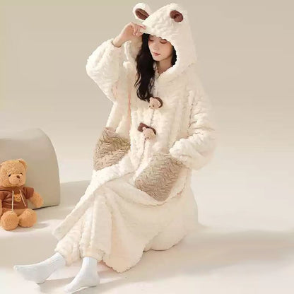 好感度UP コーラルベルベットパジャマ女性冬プラスベルベットと厚みのある スタイルアップ 6種選択 パジャマE-9692