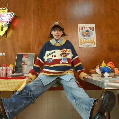 大人可愛い 上質 スウィート セーター E-5966