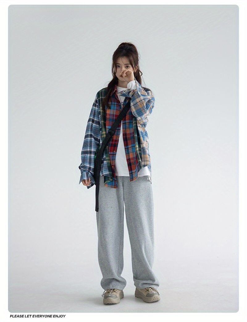 売り切れ必至 チェック柄 レトロ 上質 シャツE-8080