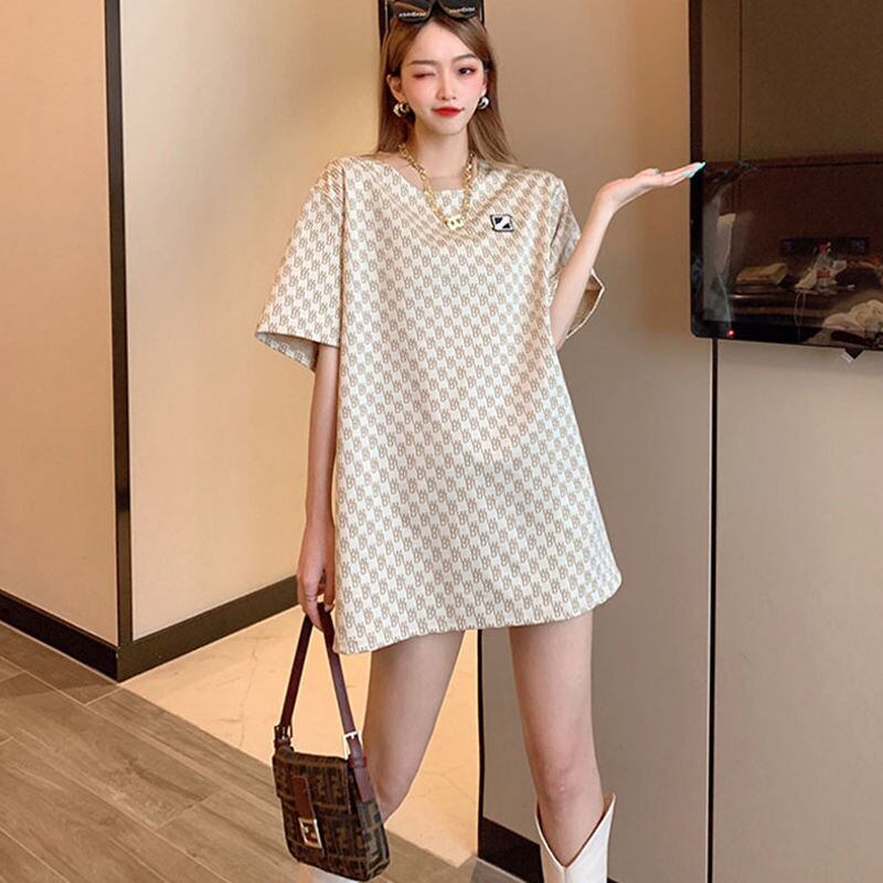 超人気 シンプル ファッション ルーズ半袖シャツE-6770