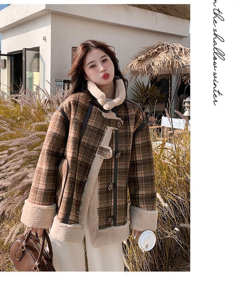 好感度UP 優しい雰囲気 海外トレンド上質 ファッション 2色 ダウンジャケット E-12317