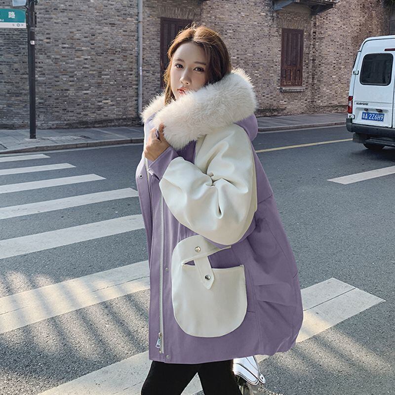 大活躍 デザイン 冬服 気質アップ 切り替え ダウンジャケット E-10047