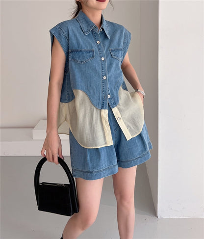 今季マストバイ ファッション 上品 半袖Ｔシャツⅹパンツセット <ins-6575>