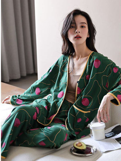 スタイルアップ 肌触り抜群 デザイン性抜群 パジャマ ルームウェア E-9485