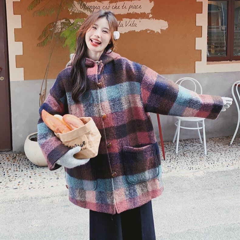 柔らかくて優しい印象 ラムフリース カジュアル コート ボアジャケットE-10140