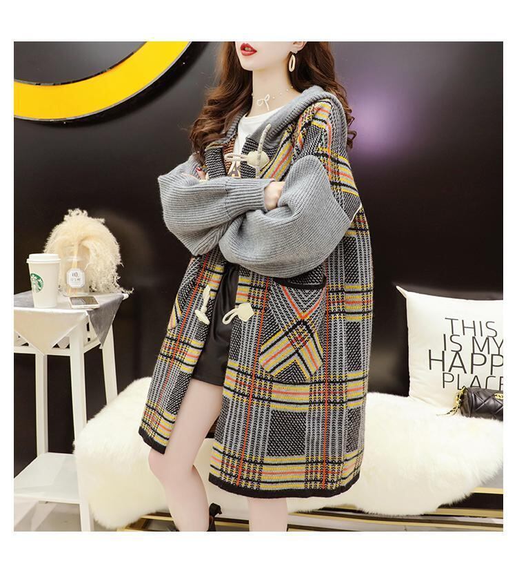 注目の新作超人気フード付きカーディガン   E-1457