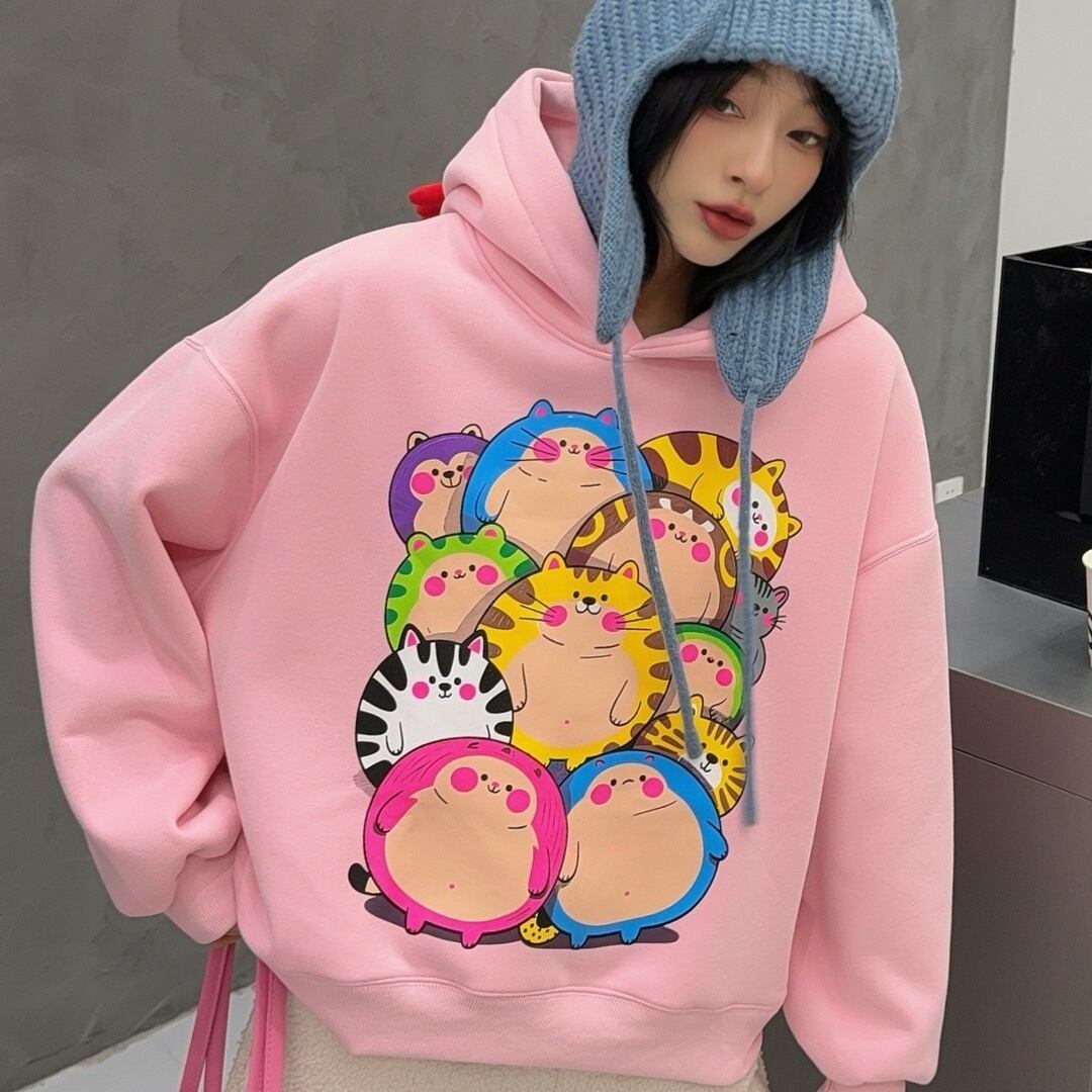 キュート  柔らかくて優しい印象  カジュアル   3色 スウェット  E-12204