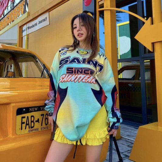 存在感抜群 個性的なデザイン トレンドアイテム カジュアル 全2色 パーカーE-9621