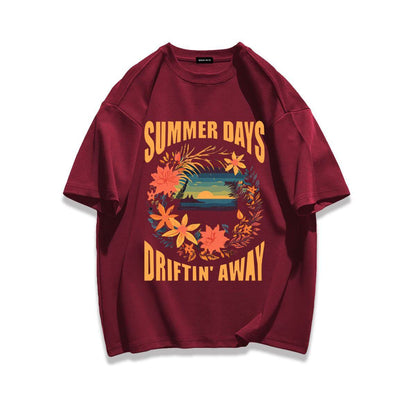 柔らかな肌触りで着心地も楽ちん アバンギャルド カジュアル プリント 全7色 半袖 Tシャツ E-9263