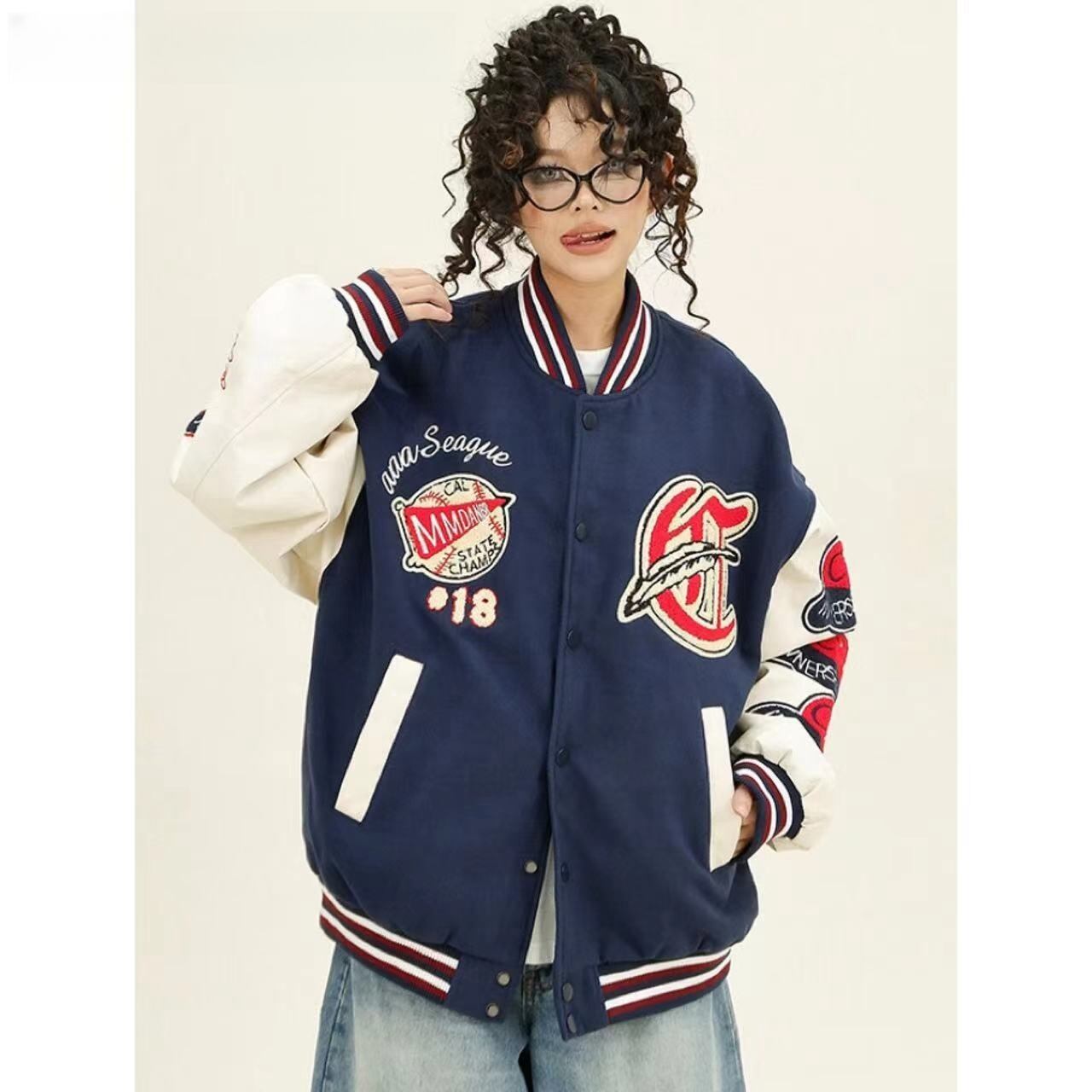 絶対欲しい 求めてたデザイン ファッション 刺繍 上質ダウンジャケット 男女兼用 E-9356