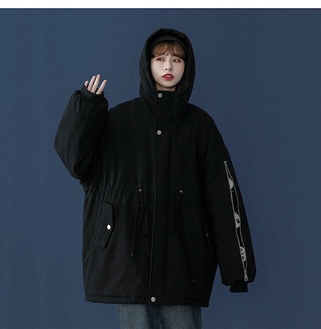 ユニセックス暖かいパンダプリントダウンジャケット  3色 E-5760