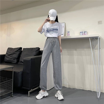 カジュアル 3色選択可 着心地抜群 ハイウエスト パンツ ボトムスE-3799